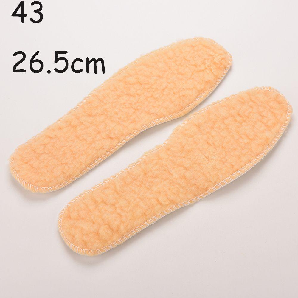 1 Pair Winter Soft Boots Warm Insoles Shoes Insert Fleece Pads Wool