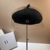 O Standard Japanese Wool Painter Hat Hepburn Mesh Woolen Beret Foreign Style Eight Hat