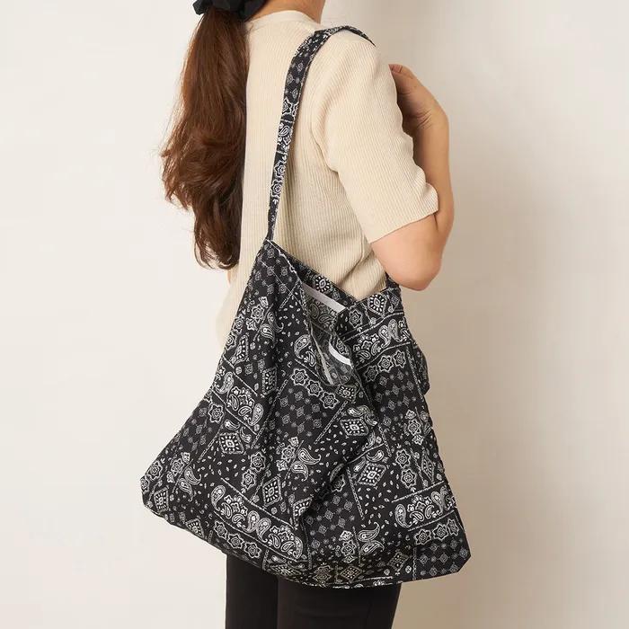 Paisley Pattern Bandana Summer Eco Bag_Paisley Bag_4 Colors