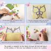 Multicolor DIY Sun Catcher Pendant Butterfly Princess Paper Handmade Art Craft Accessories DIY Craft Kit Home Decoration