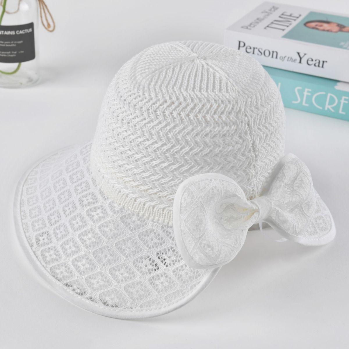 

Women s Summer Korean Fashion New Sun Hat, Foldable Sunscreen Face Cover Flower Basin Hat, Outdoor Beach Cool Hat Bow Knitting - White