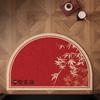Semicircular Silk Ring Floor Mat Household Chinese Porch Floor Mat Non-Slip Entry Door Floor Mat Wear-Resistant And Dirt-Resistant Entry Door Floor