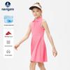 Girls' Midsummer Rhythm Sleeveless Polo Waist Dress