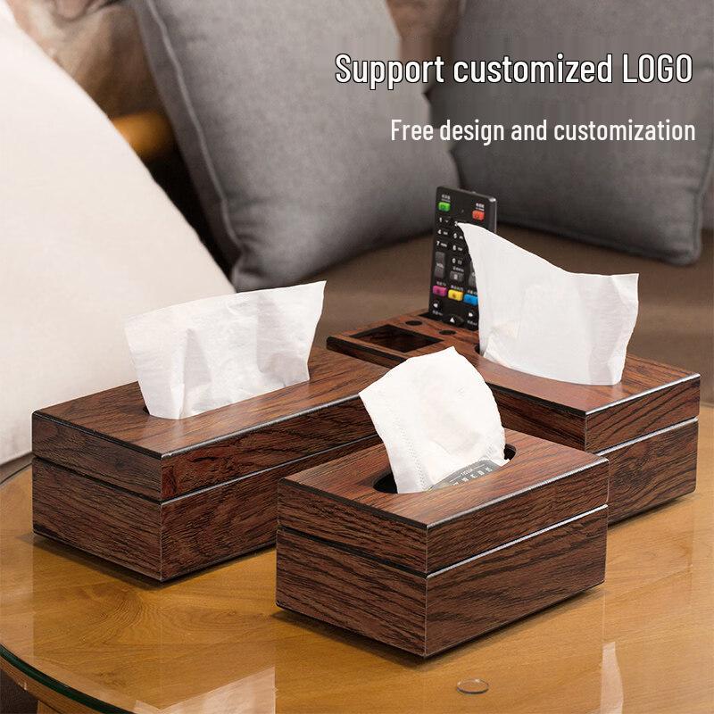 LIEI Wooden Tissue Box