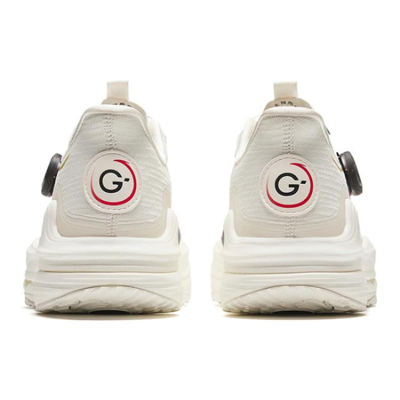 Anta Champion All-Weather Series Cushioning Wear-Resistant Low-Top Running Shoes Men's White Red Sneakers 112345508A-1