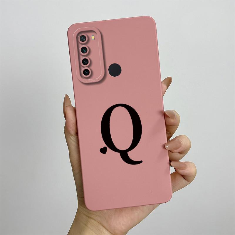 For Xiaomi Redmi Note 8 Case Redmi Note 8T Cover Redmi Note 8 Pro Cases Luxury Letters Square Phone Case Shockproof Back Cover