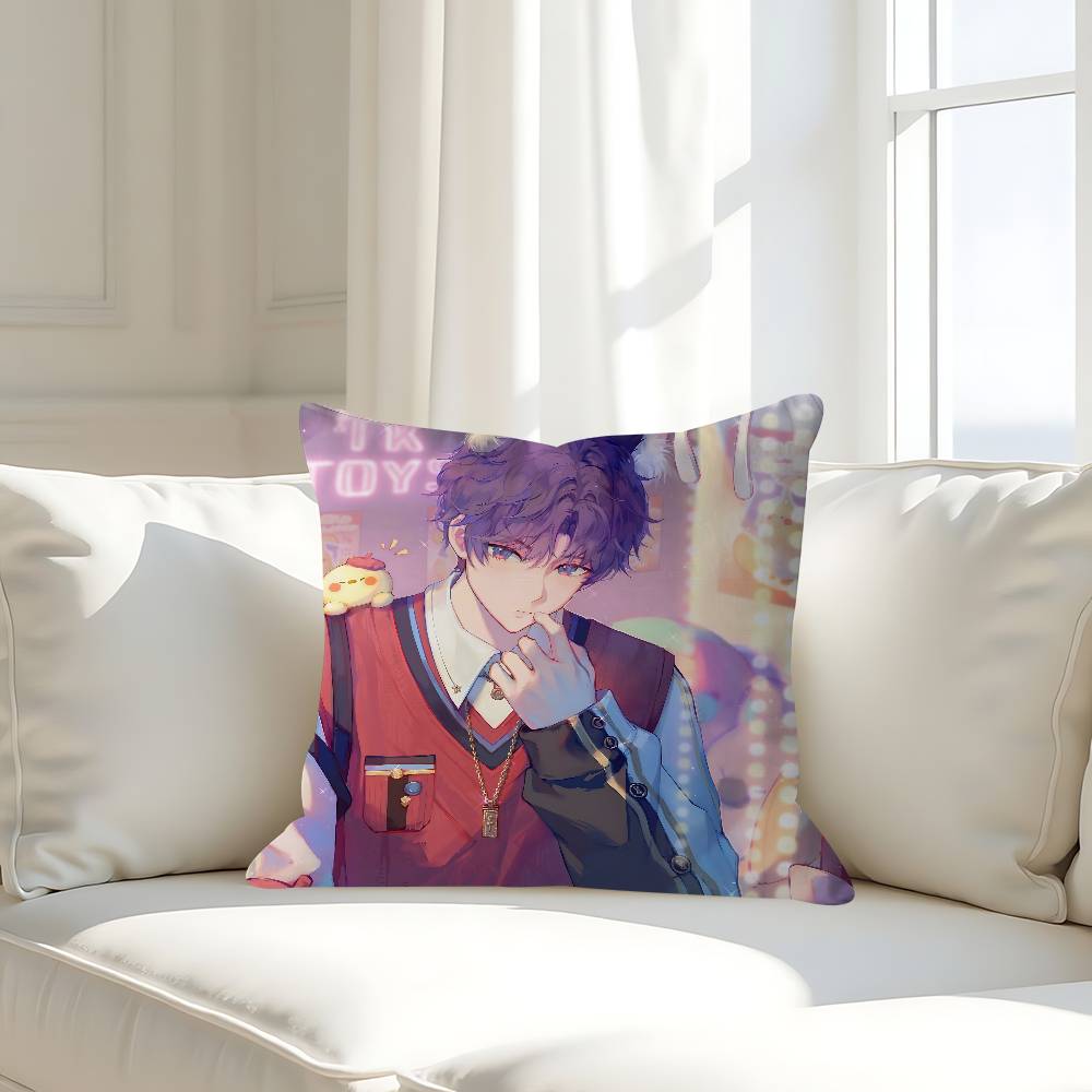 

Cartoon L-Love And D-Deepspace Pillowcase Toon Gift Cushion Cover Bedroom Home Sofa Chair Seat Decor Pillow Case 16x16Inch