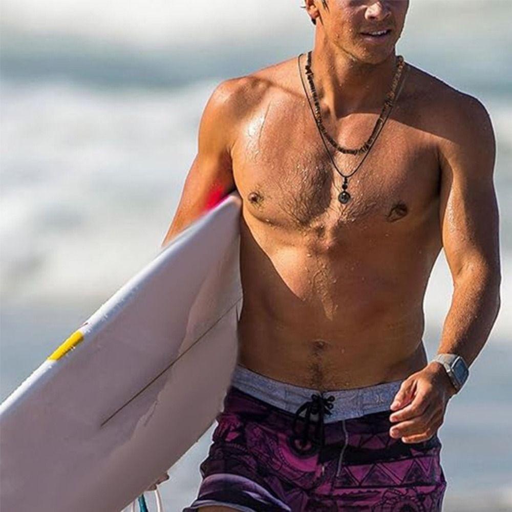 Earthy Colors Layered Beaded Necklace Adjustable Coconut Shell Necklace Wooden Beads Necklace