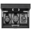 ProCase Watch Case for Watch Box with Password Watch Organizer with Glass Display Storage Case Men, 3-Piece Lock, Top,