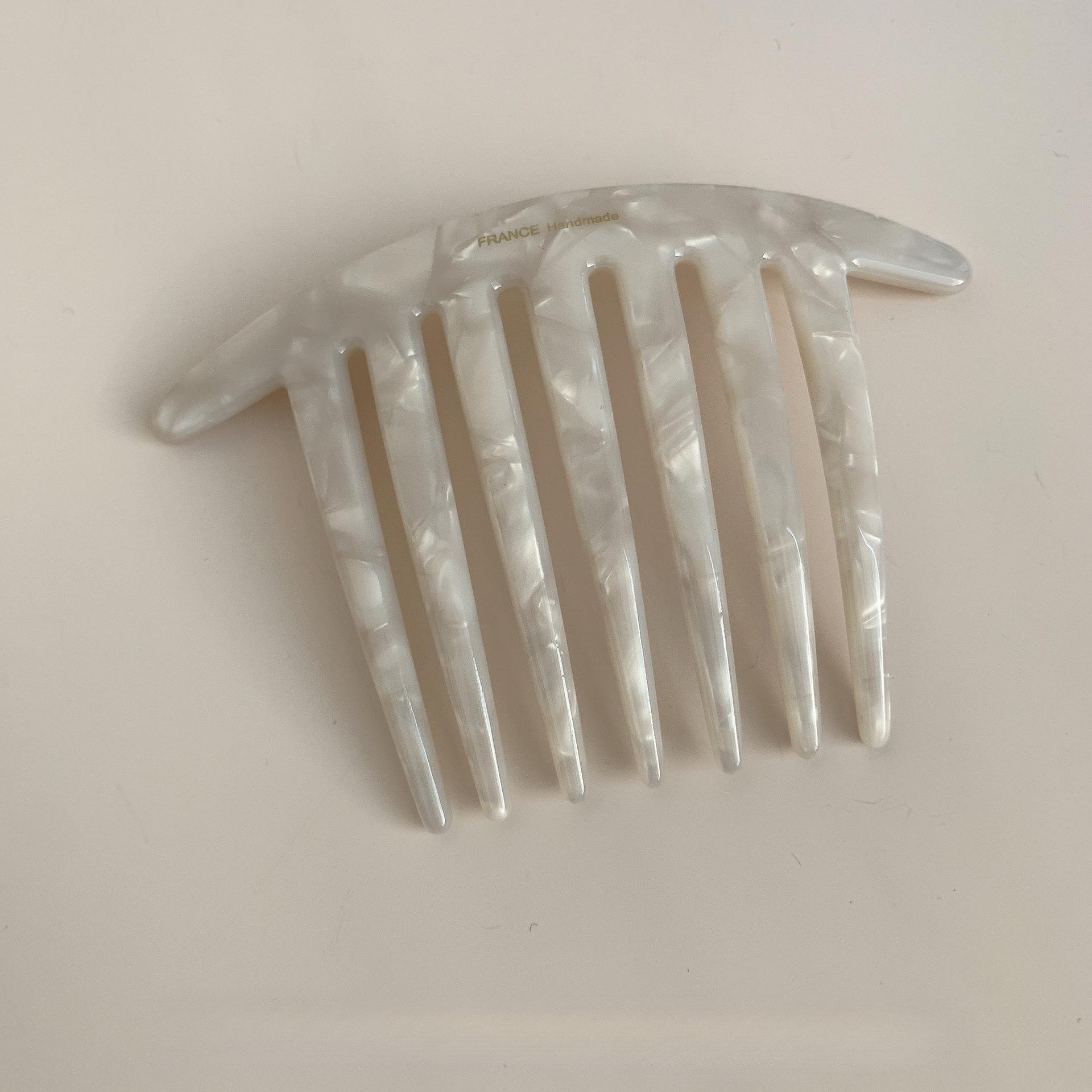 2026 New French U-shaped Hairpin with Meatball Head Comb Modern Simple Seven Toothed Hairpin Versatile Comb