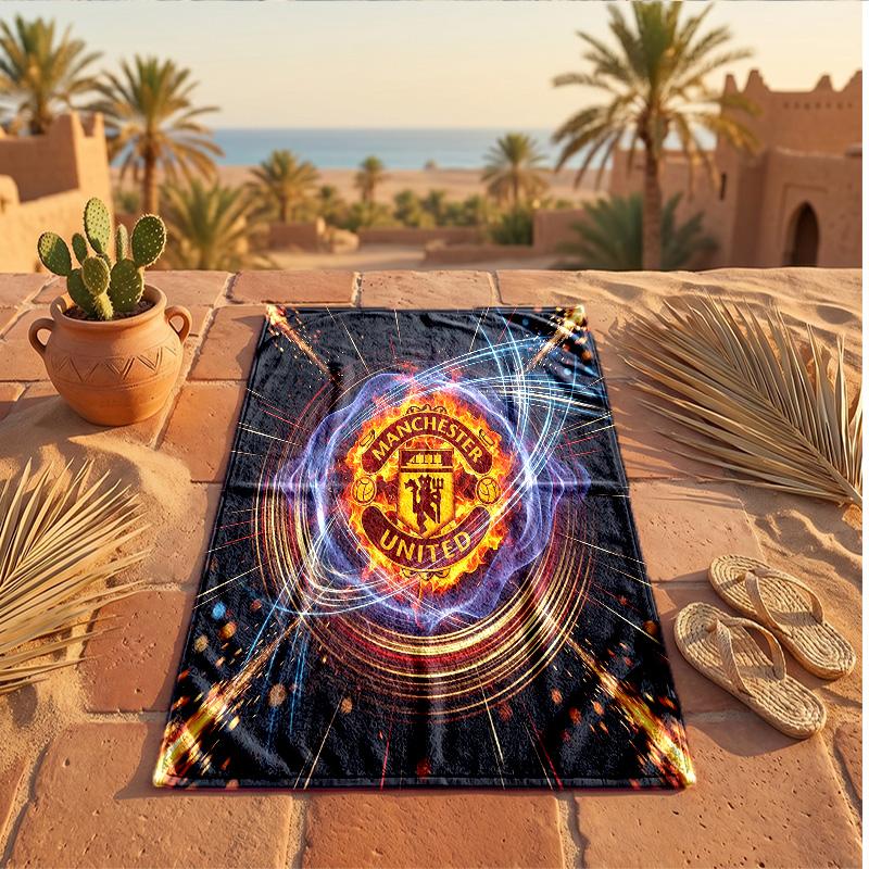 Manchester United Print Mikrofaser Strandtuch Schnelltrocknend Saugfähig Großes Handtuch für Strand Schwimmen Reisen