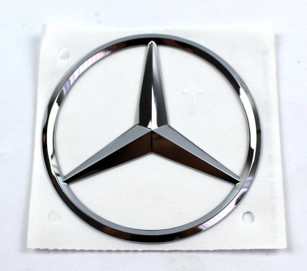 Genuine Mercedes-Benz Rear Star Mark Emblem, Three-Point, with Tape, B