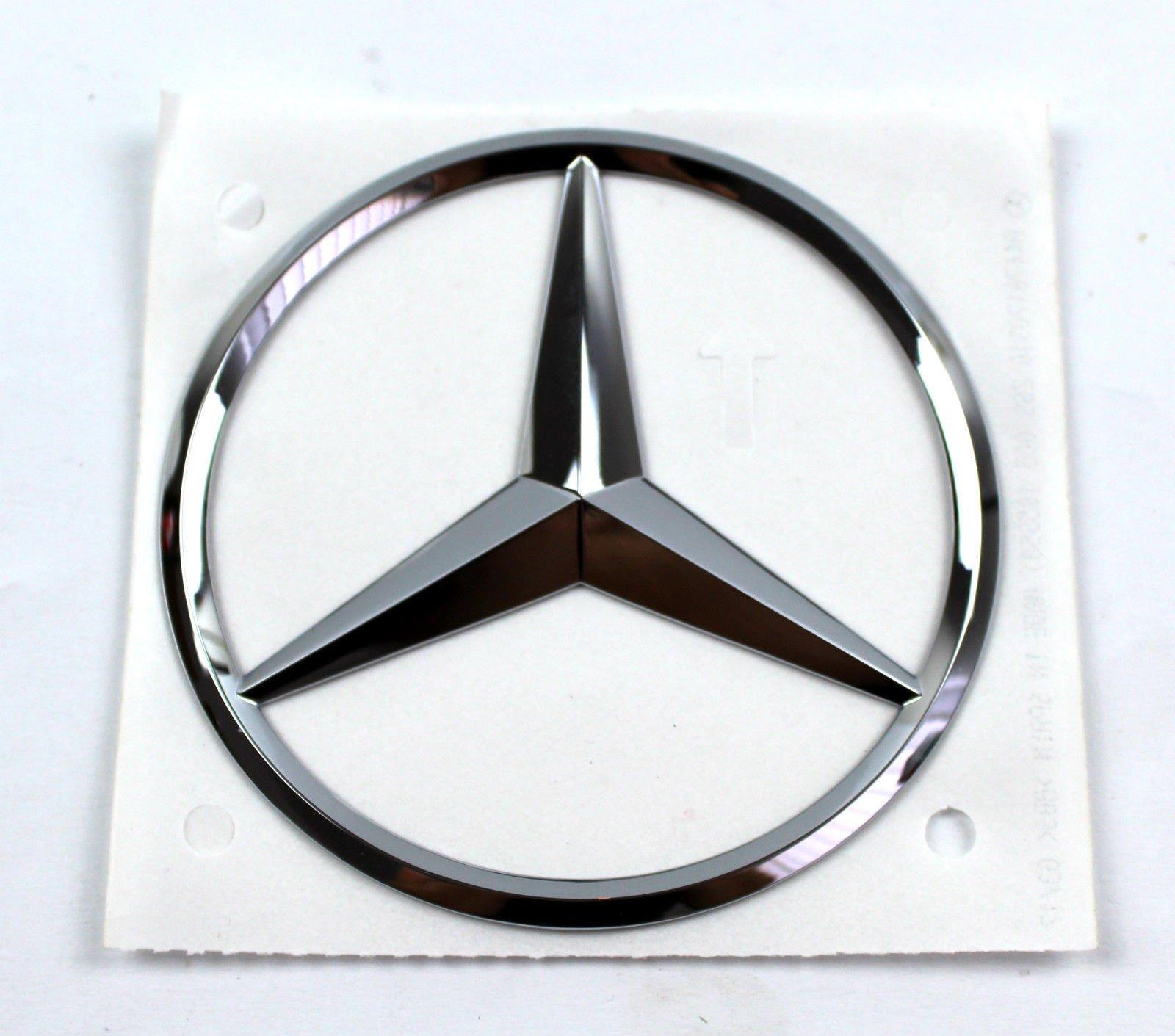 

Genuine Mercedes-Benz Rear Star Mark Emblem, Three-Point, with Tape, B