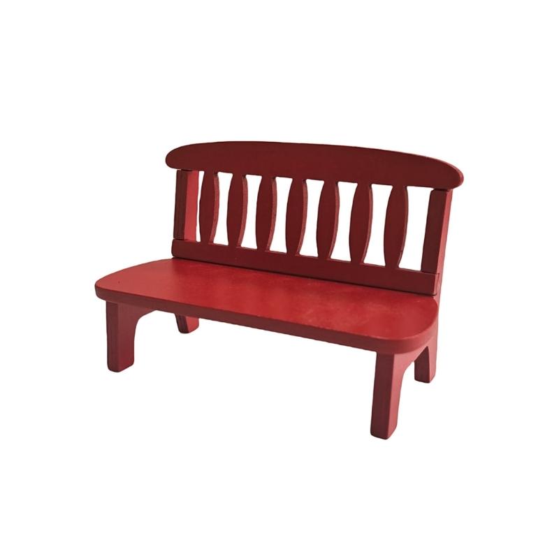 Wooden Chair Model Figure Miniature Furniture for Children Imaginative Pretend Play Game And Doll House Scene Arrangement