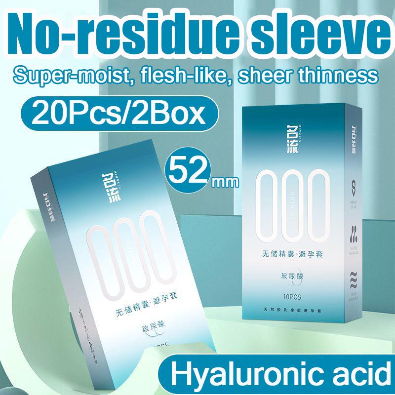 Ultra-thin 000 Condoms Hyaluronic Acid Natural Latex Non-reservoir Condom Male Adult Sex Toys Penis Sleeves