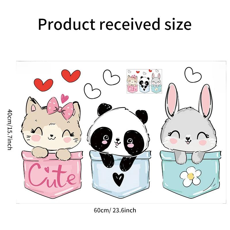 Kitten Door Sticker, Home Decoration Door Sticker, Cute Children's Room Door Decoration Supplies