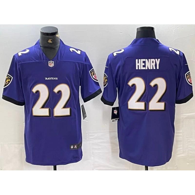 2026 NFL Short Sleeve Jersey Baltimore Ravens Second Generation Embroidered Football