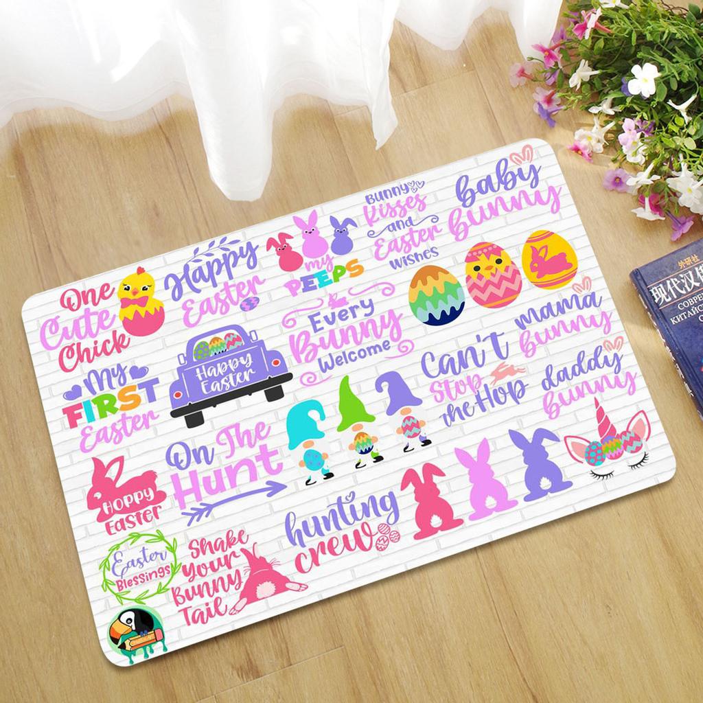 Cheap Easter Day Decoration Doormat Antiskid Bottom Floor Indoor Outdoor Carpet Joom