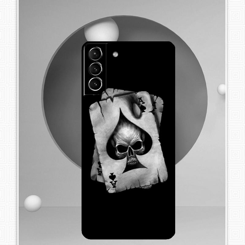 Poker Playing Card Case For Samsung Galaxy S25 Ultra S20 S21 S22 S23 S24 Plus S9 S10 S24 FE S25 FE Cover Funda