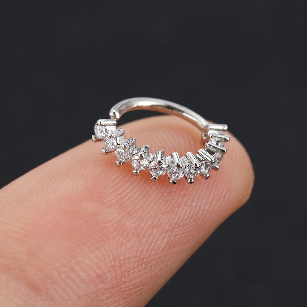 Neuer Körperpiercing Schmuck Damen Knorpel Helix Strass Ohrstecker Tragus Ohrringe