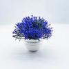 Plantas Artificiales en Maceta Flores Artificiales Adornos Pequeños Hierba de Cuatro Patas Pequeñas Plantas Verdes Hemisféricas