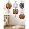 1pc/1 Set Macrame Wood Hat Rack Woven Hat Rack Handmade Hat Organizer Wall Hanging Shelves Cowboy Cap Rack for Baseball Dormitory Study Over Door