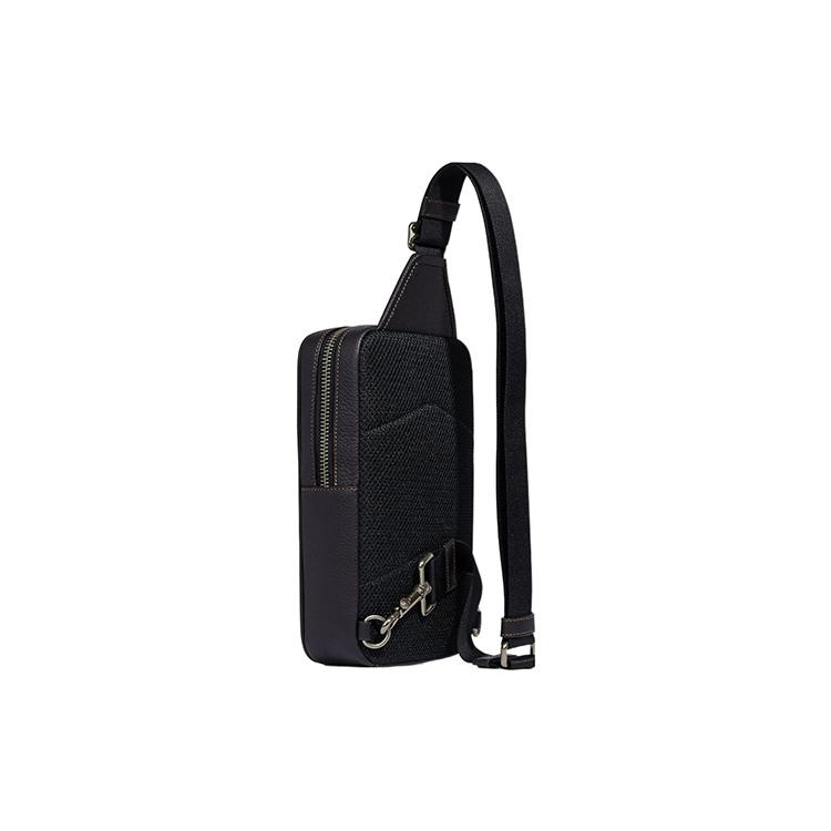 New COACH Sullivan Coated Canvas With Pebbled Leather Shoulder Bag, Crossbody Bag Trumpets Men's Khaki C9865-QBTUP