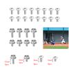 Sports Equipment Maintenance 5 6 10 12mm Helmet Repair Screws Stainless Steel Sport Screws Repair Tool Stainless Fasteners