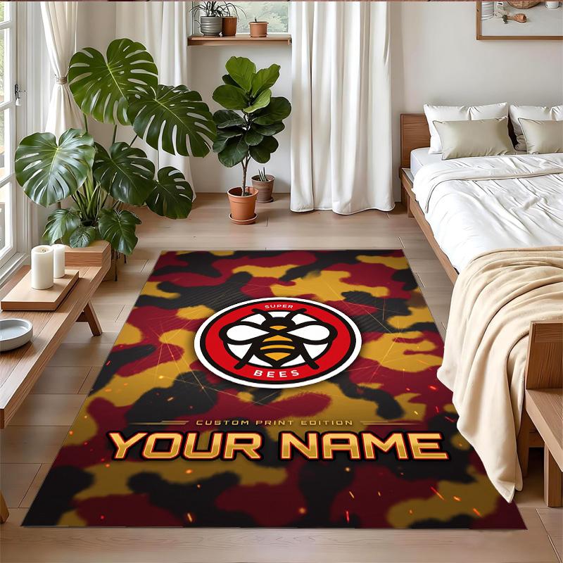 Crystal Velvet Rug Custom Name Text, Soft Non Slip Floor Mat Home DecorBrentford Football