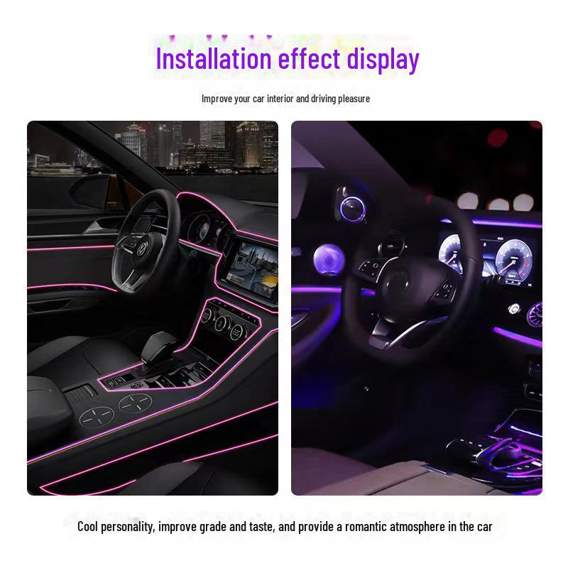 5m Clip-On LED Interior Cold Light for Cars and Motorcycles