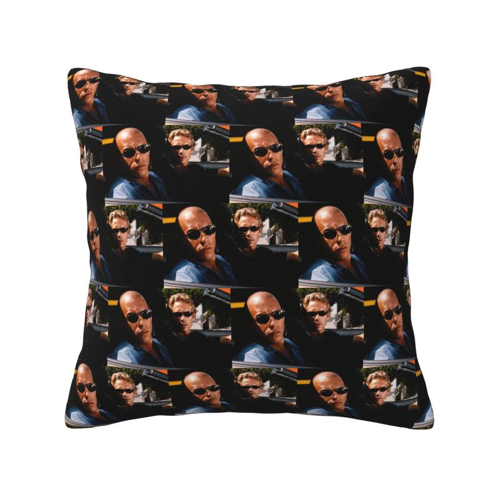 The Fast And The Furious Classic Square Pillowcase Pillow Cover Cushion Zip Decorative Comfort Throw Pillow for Home Car