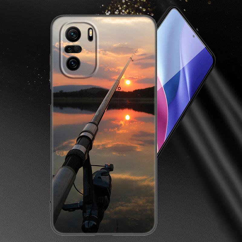 Hunter Man Fishing Dog Phone Case For Xiaomi Mi POCO X3 NFC GT M4 M3 12 11T 10T Pro A3 11 Lite NE 5G 12X 11i F3 Soft Black Cover
