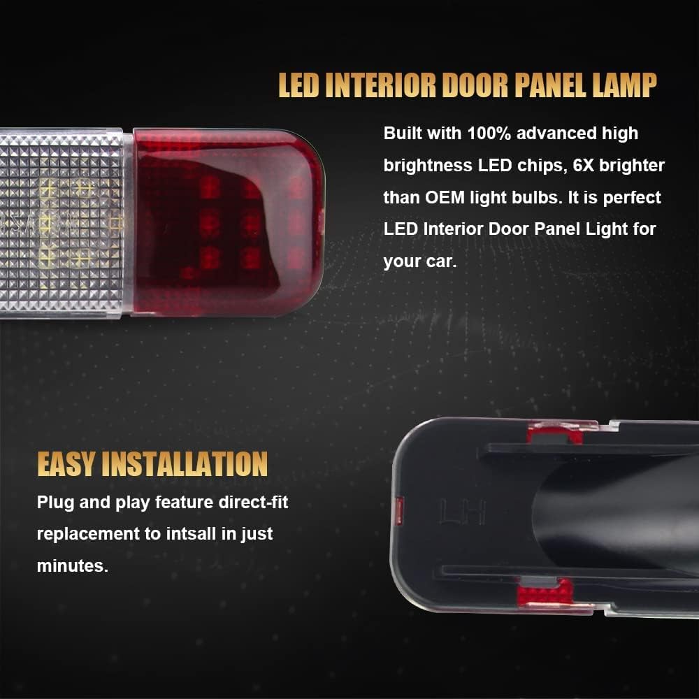 Bestview LED Door Panel Courtesy Light - Interior Courtesy Door Light Compatible With 1995-2006 Tahoe Yukon | 1997-2006 Chevy Silverado GMC Sierra