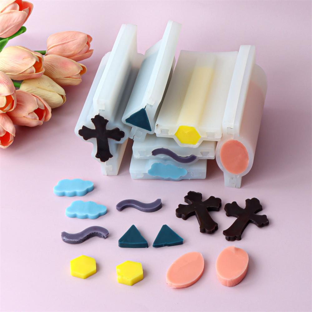 3D Geometric Animal Various Shapes Candle Fondant Reusable Mold DIY Embed Soap Mold Handmade Tube Cake Candle Making Supplies