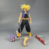 27cm Anime Dragon Ball Z Double headed Future Warrior Trunks Action Figure Statue PVC Collection Model  Boy Toys Gifts