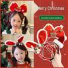 Women's Christmas Rabbit Ears Bow Headband - Cute Holiday Party Hair Accessory