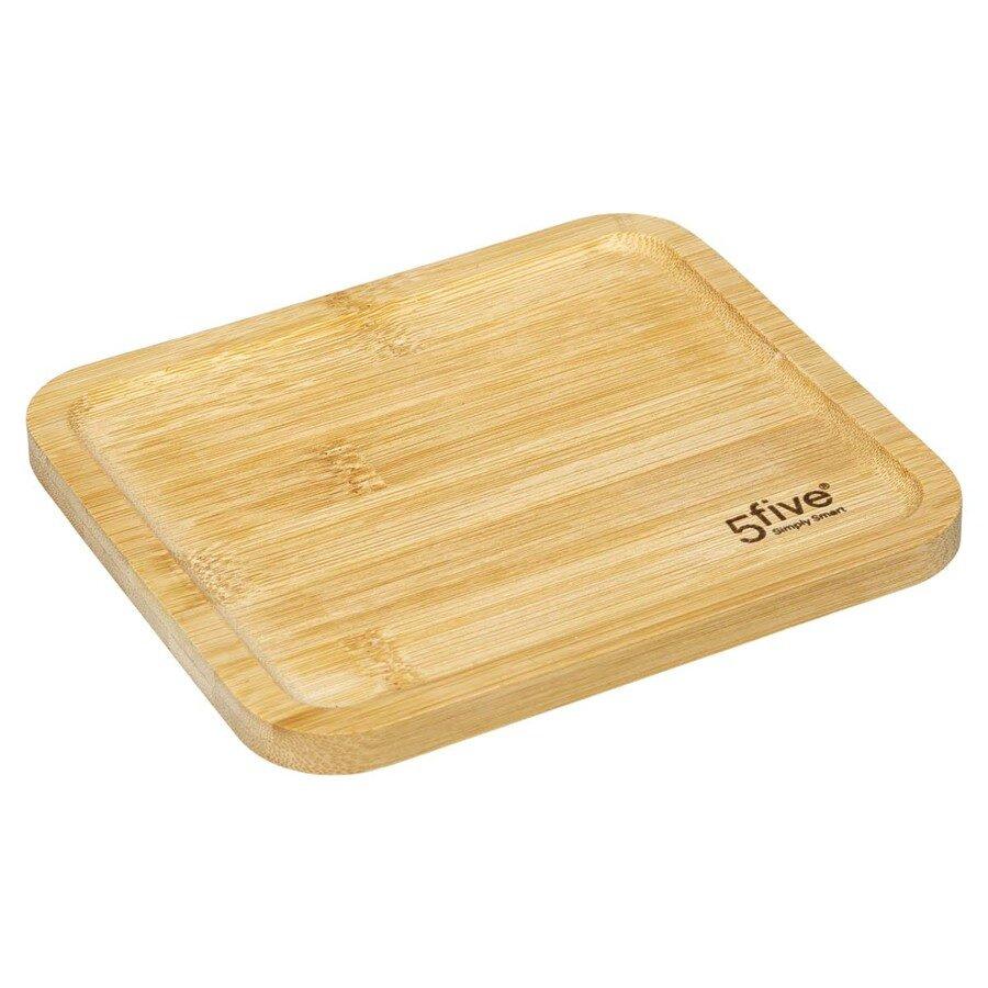 Set Of 4 Seramik Spice Containers On A Bamboo Base