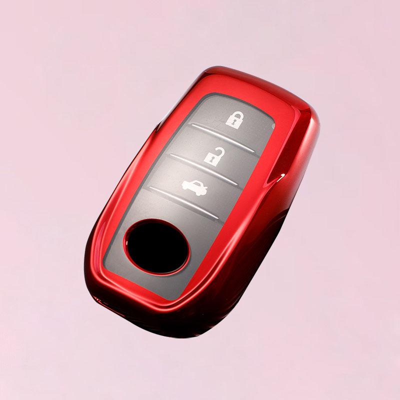 TPU Car Key Case Holder Key Cover For Toyota Hilux Fortuner Land Cruiser Prado Camry Coralla Crown RAV4 Highland LC TLK Yaris