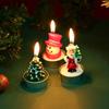 Christmas Eve Candle Set: Old Man, Tree, Snowman Ornaments for Romantic Candlelight Dinner & Christmas Decorations