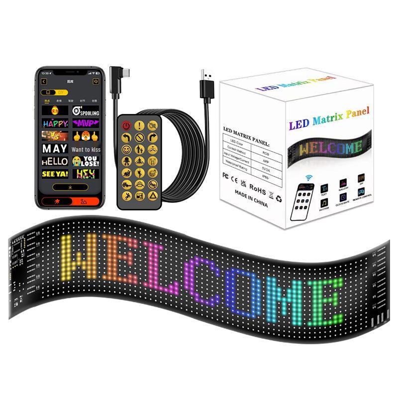 Truck Devil Eye Bluetooth LED Light: Dynamic, Flexible Advertising Screen for Vehicles