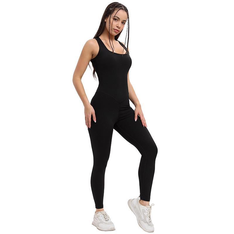 

Высокоэластичный быстросохнущий боди для йоги без рукавов с защитой от солнца L