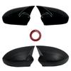 2X Side Wing Mirror Cover Caps For Fiat 500 500C Grande Punto Rearview Mirror Cover Shell Case Trim Add on Car Accessories