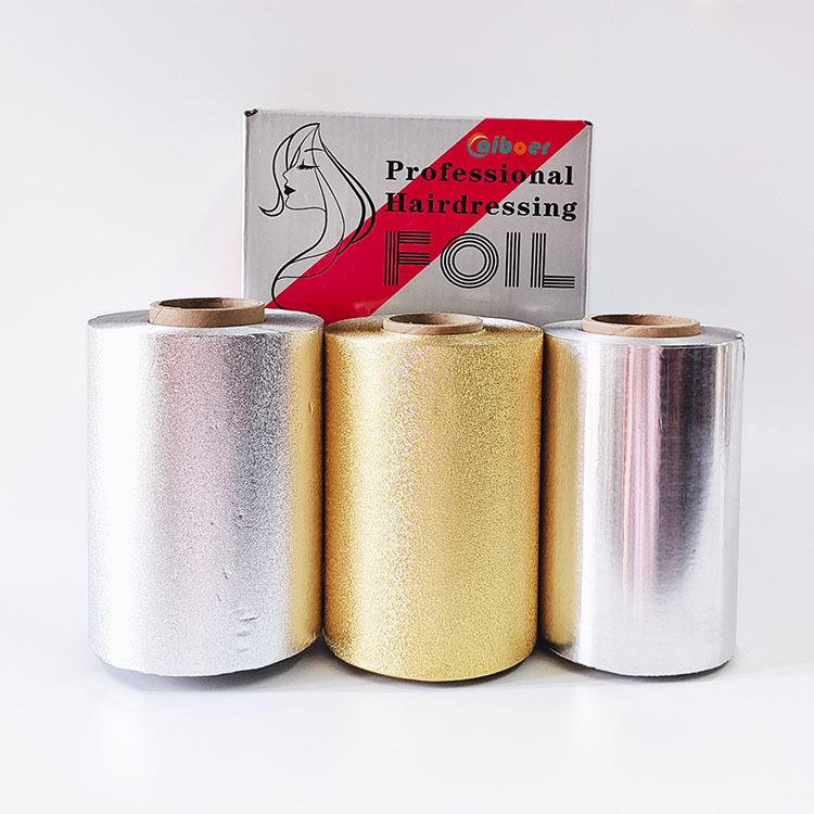 Gold Embossed Orange Peel Aluminum Foil for Hair Coloring and Care