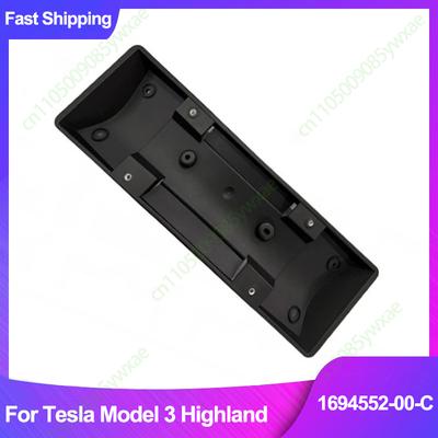 Européen 1694552-00-C Pour Tesla Model 3 Highland 2024-2026 Cadre de Plaque d'Immatriculation Avant Support de Porte-Plaque Décoration Remplacement