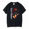 Rzadki T-shirt Gary Moore Singer Bawełniany Czarny Wszystkie Rozmiary vintage Prany ubrania projektanta graficznego Oddychający Miękki Lekko Rozciągliwy