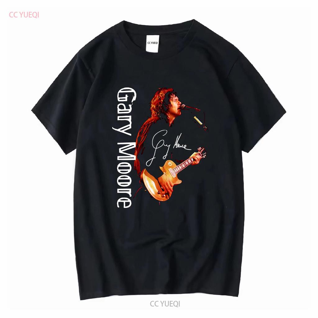 Rzadki T-shirt Gary Moore Singer Bawełniany Czarny Wszystkie Rozmiary vintage Prany ubrania projektanta graficznego Oddychający Miękki Lekko Rozciągliwy