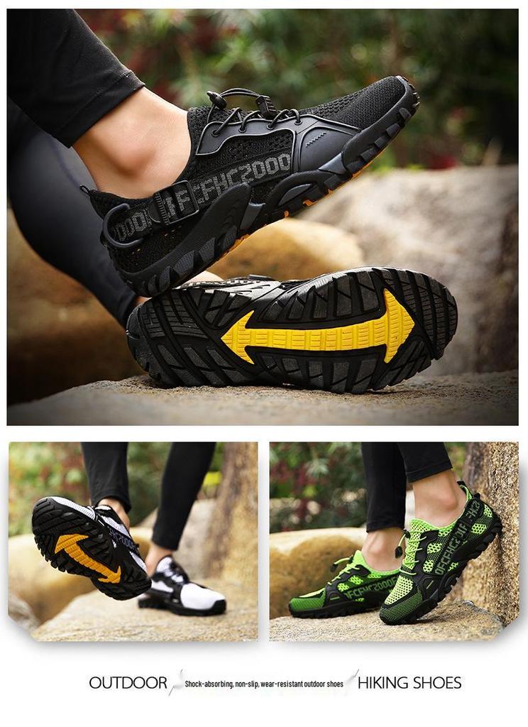 Men's Trekking Flyknit Outdoor & Beach Shoes - Casual, Off-road, and Wading Footwear