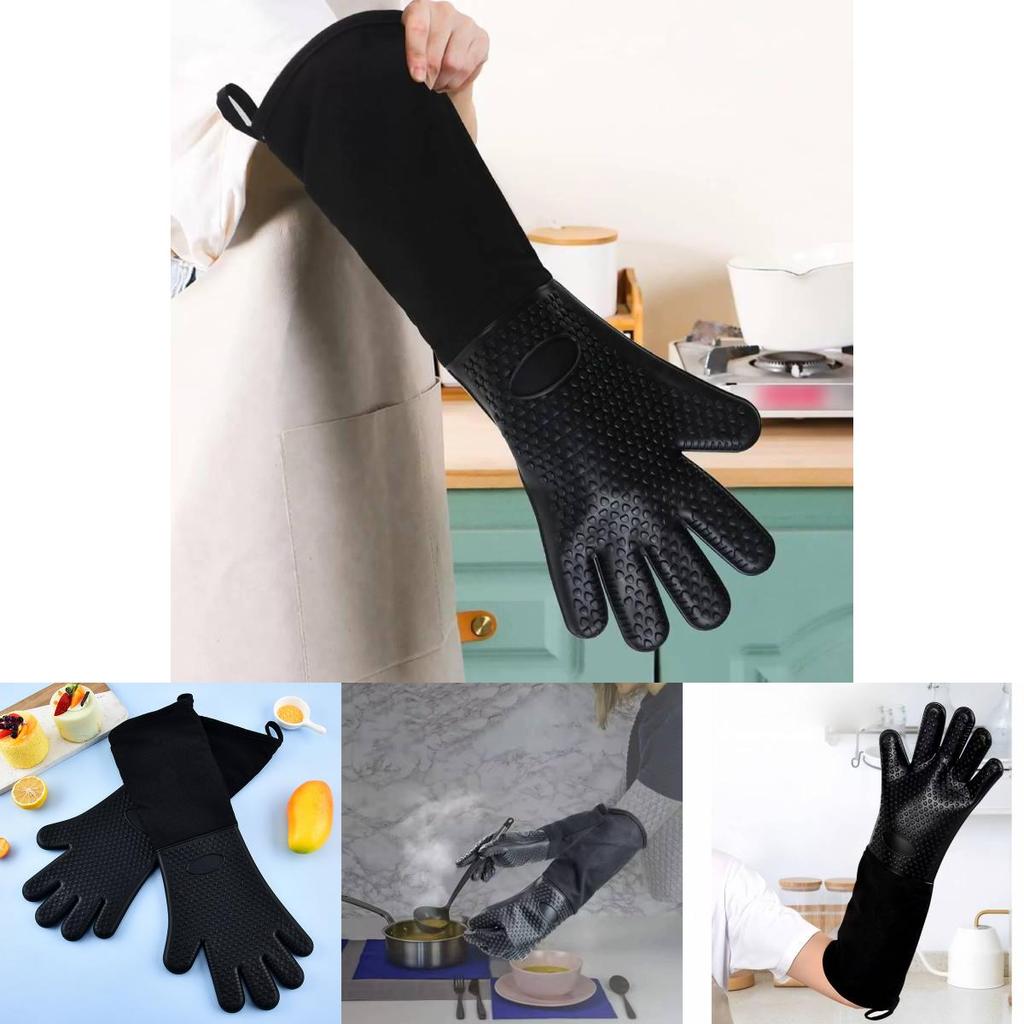 Professional Silicone Baking Mitts With Non Slip Grip And Heat Insulation For Chefs And Home Cooks
