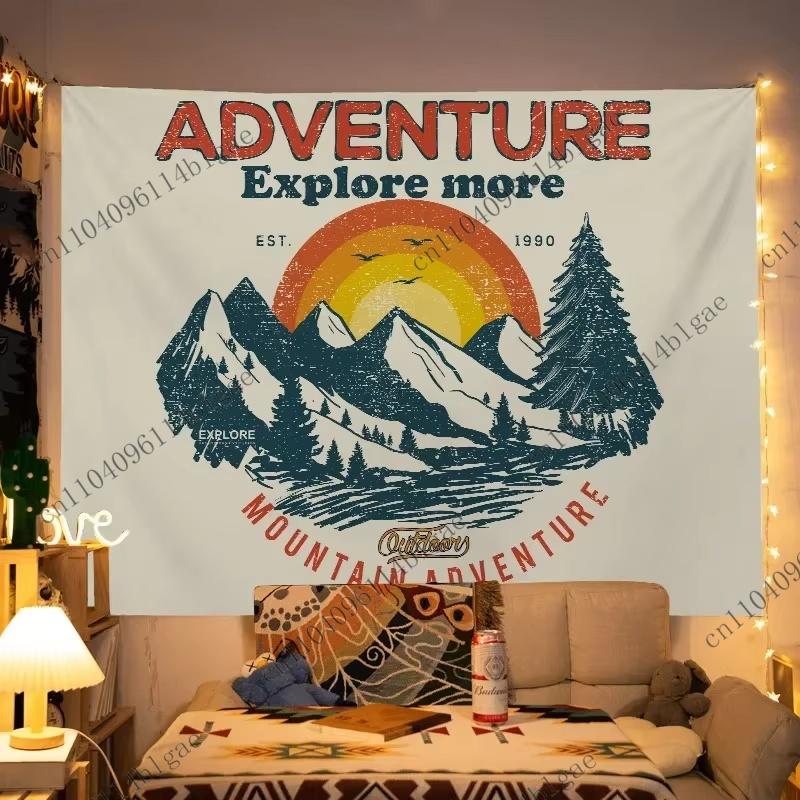 Sunshine State of Mind Wall Tapestry Wilderness Camping Wall Art Sun Surf Friends Bedroom Decoration Room Decorating Item