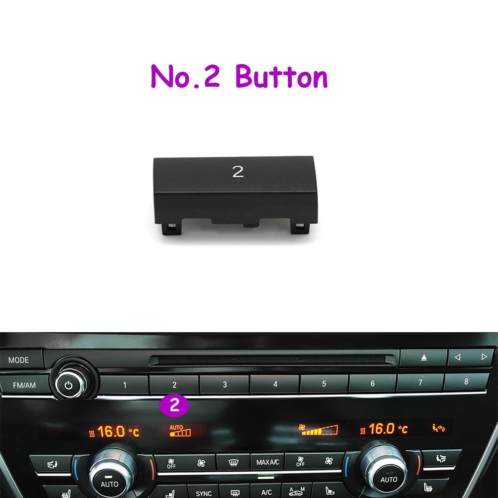 1 Stück F10 F11 F06 F12 F13 F07 F01 F02 F04 Auto Mittelkonsole CD Digital MODE FM/AM Knopf Abdeckung Zierleiste Für BMW 5er 6er 7er 5GT Serie